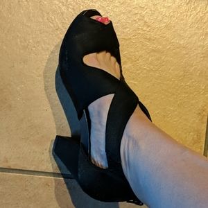 Easy spirit peek toe heels